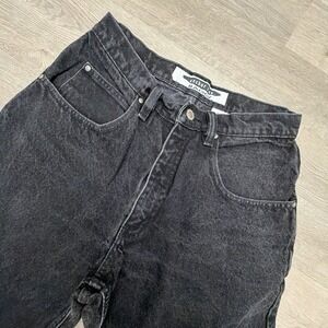 Anchor Blue Baggy Jeans Mens 30 29x30.5 Black Vintage 90s Y2K Wide Leg Denim